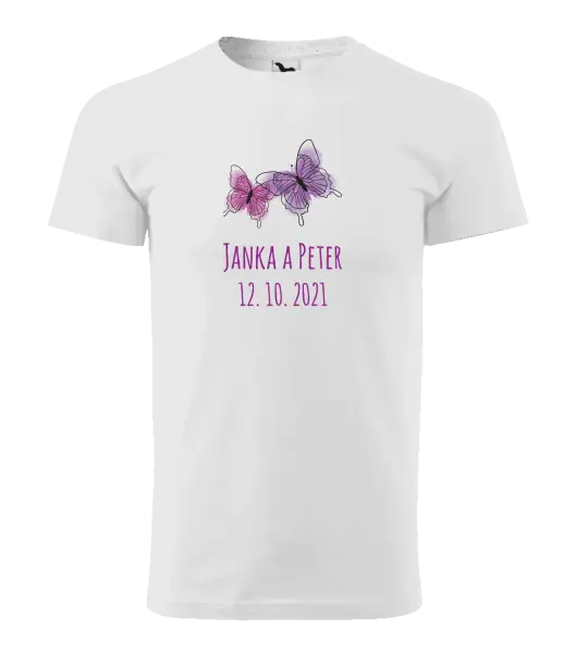 Pánske tričko Motýlci se jmény - kopie