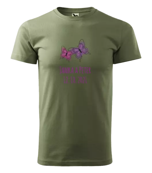 Pánske tričko Motýlci se jmény - kopie