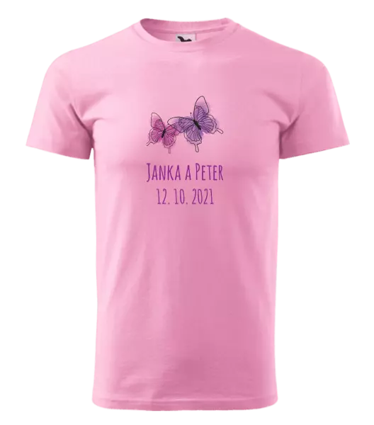 Pánske tričko Motýlci se jmény - kopie