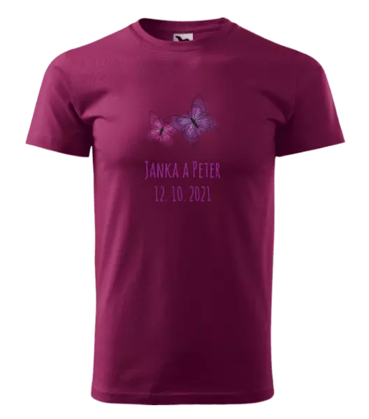 Pánske tričko Motýlci se jmény - kopie
