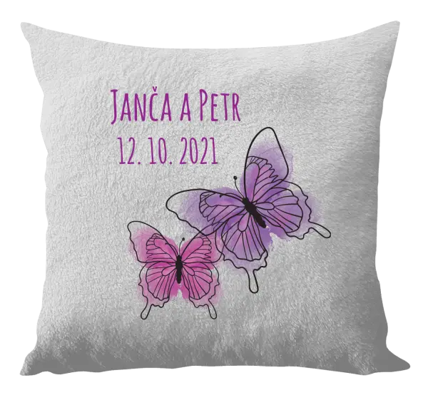 Vankúš Motýlci se jmény - kopie