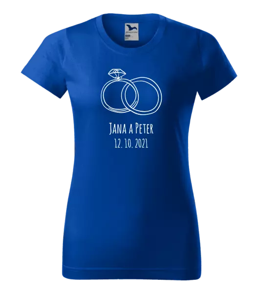 Dámske tričko Prsteny se jmény - kopie