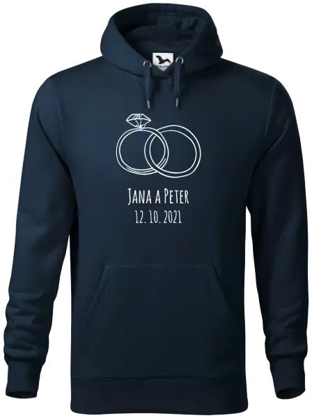 Pánska mikina Prsteny se jmény - kopie