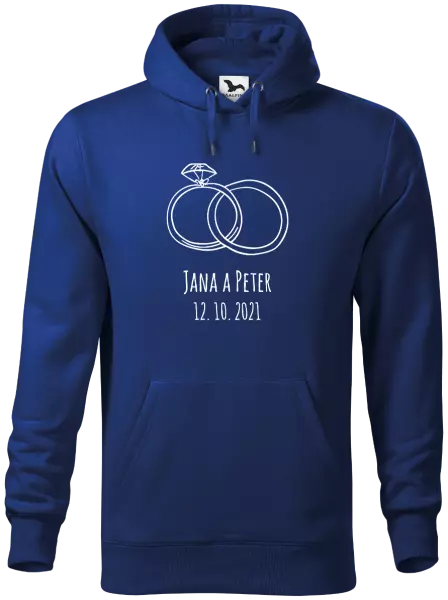 Pánska mikina Prsteny se jmény - kopie