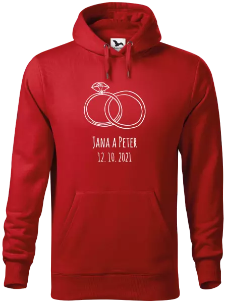 Pánska mikina Prsteny se jmény - kopie