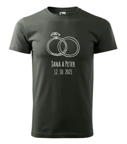 Pánske tričko Prsteny se jmény - kopie