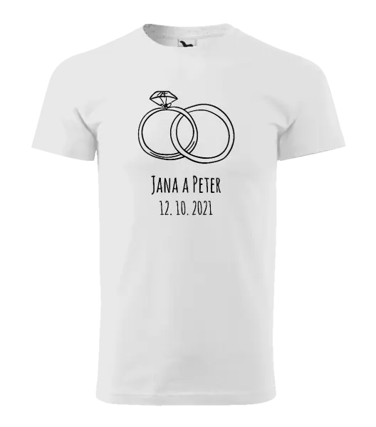 Pánske tričko Prsteny se jmény - kopie