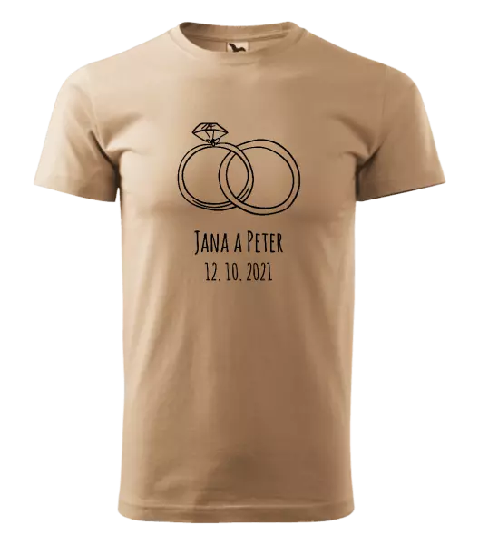 Pánske tričko Prsteny se jmény - kopie