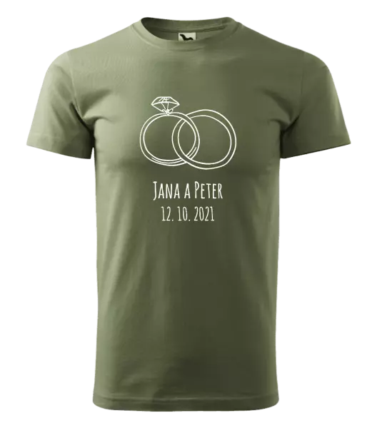 Pánske tričko Prsteny se jmény - kopie