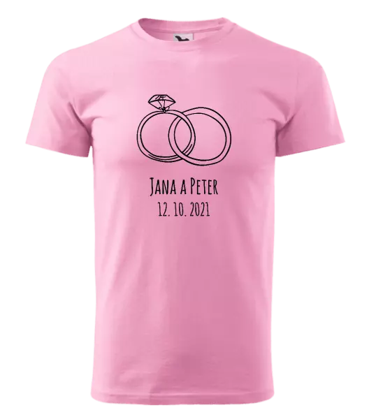 Pánske tričko Prsteny se jmény - kopie