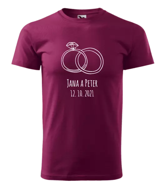 Pánske tričko Prsteny se jmény - kopie