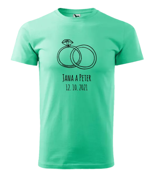 Pánske tričko Prsteny se jmény - kopie