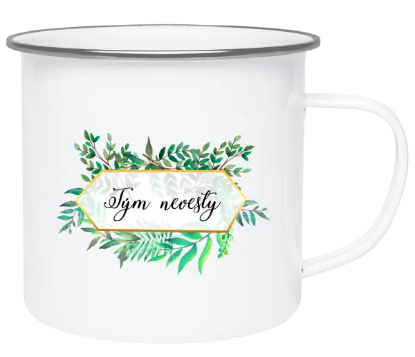 Plecháčik Tým nevěsty - zelené listy - kopie