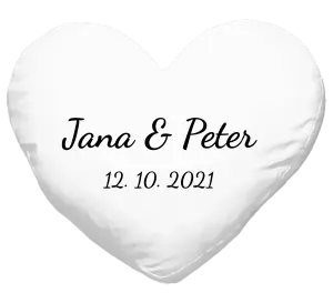 Vankúš Jména a datum písmo 2 - kopie