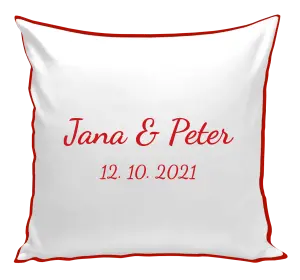 Vankúš Jména a datum písmo 2 - kopie