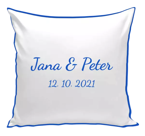 Vankúš Jména a datum písmo 2 - kopie