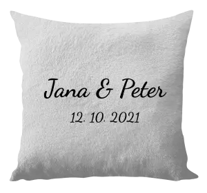 Vankúš Jména a datum písmo 2 - kopie