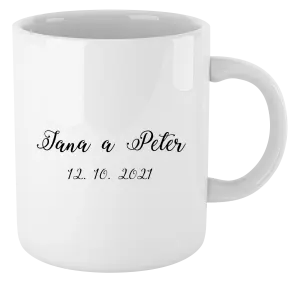 Hrnček Jména a datum písmo 3 - kopie