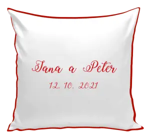 Vankúš Jména a datum písmo 3 - kopie