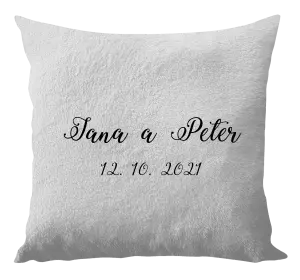 Vankúš Jména a datum písmo 3 - kopie