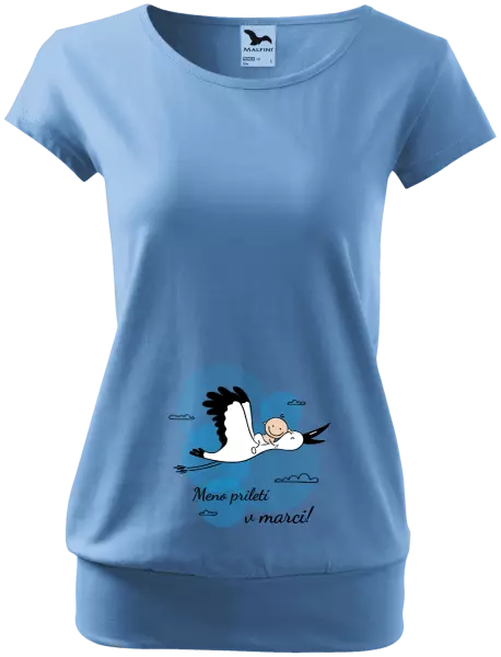 Tehotenské tričko Jméno přiletí v měsíci - kopie