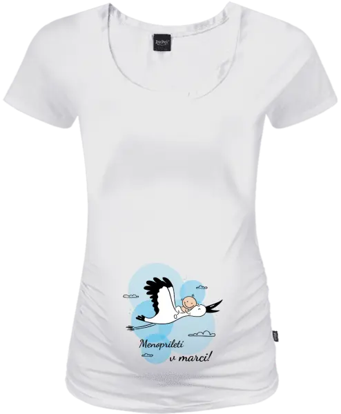 Tehotenské tričko Jméno přiletí v měsíci - kopie