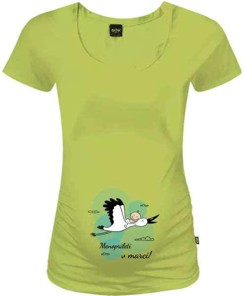 Tehotenské tričko Jméno přiletí v měsíci - kopie