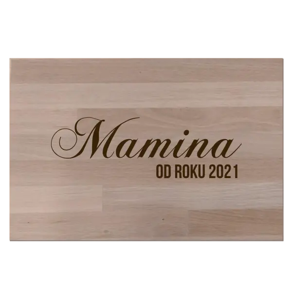 Buková doska Mamka od roku - kopie