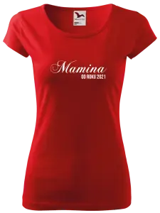 Dámske tričko Mamka od roku - kopie