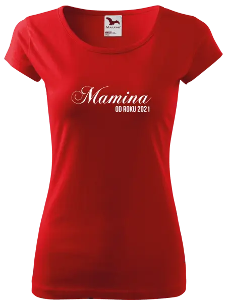 Dámske tričko Mamka od roku - kopie