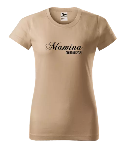 Dámske tričko Mamka od roku - kopie
