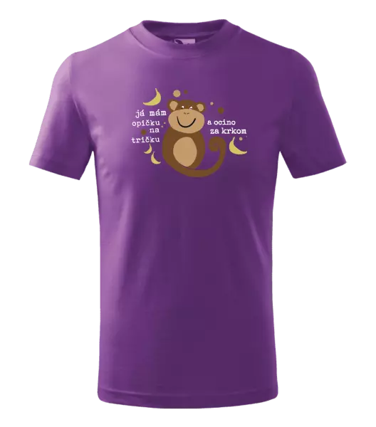 Detské tričko Mám opičku na tričku