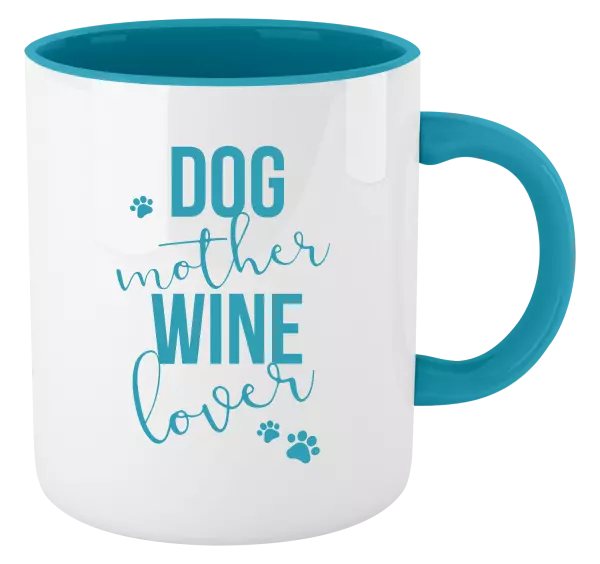 Hrnček  Dog mother, wine lover - kopie