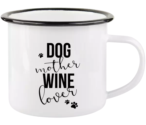 Plecháčik Dog mother, wine lover - kopie
