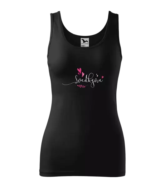 Dámske tielko Svědkyně - srdíčka a lístečky - kopie