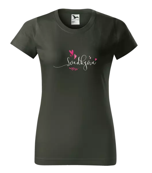 Dámske tričko Svědkyně - srdíčka a lístečky - kopie