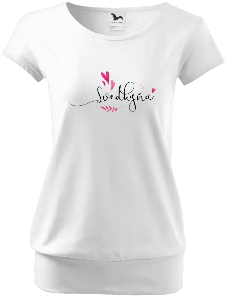 Dámske tričko Svědkyně - srdíčka a lístečky - kopie