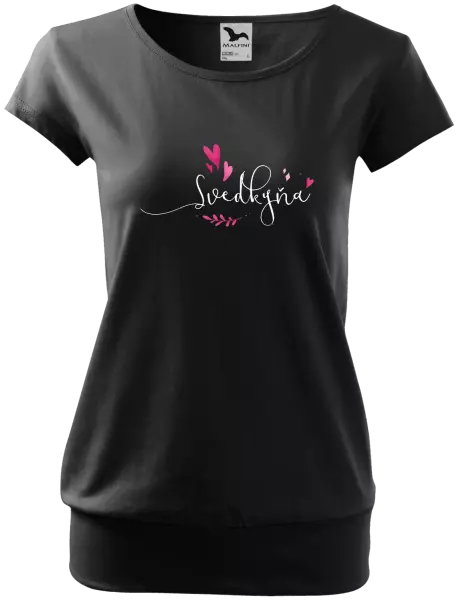 Dámske tričko Svědkyně - srdíčka a lístečky - kopie