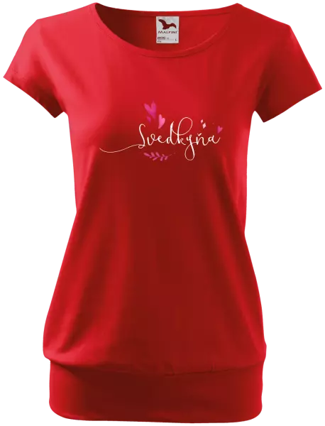 Dámske tričko Svědkyně - srdíčka a lístečky - kopie