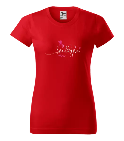 Dámske tričko Svědkyně - srdíčka a lístečky - kopie