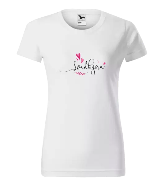 Dámske tričko Svědkyně - srdíčka a lístečky - kopie