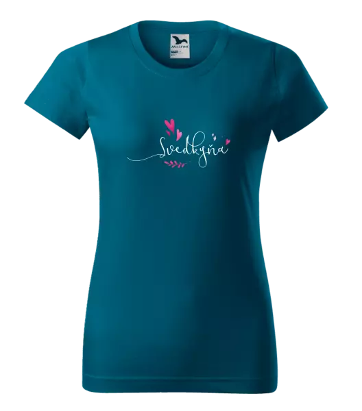 Dámske tričko Svědkyně - srdíčka a lístečky - kopie