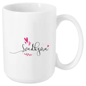 Hrnček Svědkyně - srdíčka a lístečky - kopie