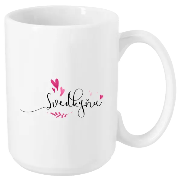 Hrnček Svědkyně - srdíčka a lístečky - kopie