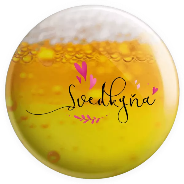 Placka Svědkyně - srdíčka a lístečky - kopie