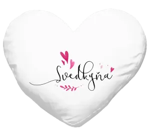 Vankúš Svědkyně - srdíčka a lístečky - kopie