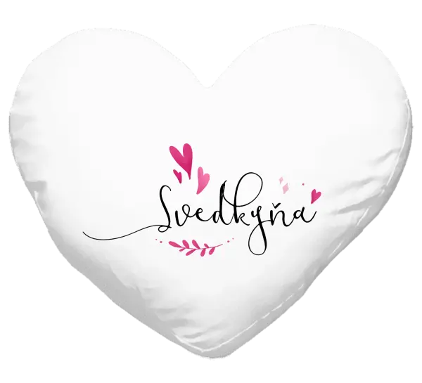 Vankúš Svědkyně - srdíčka a lístečky - kopie