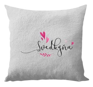 Vankúš Svědkyně - srdíčka a lístečky - kopie