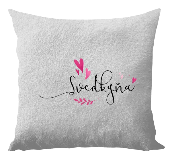 Vankúš Svědkyně - srdíčka a lístečky - kopie