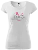 Dámske tričko Nevěsta - srdíčka a lístečky - kopie